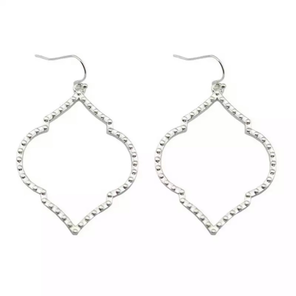 Boho Silver tone earrings NEW - Picture 2 of 2